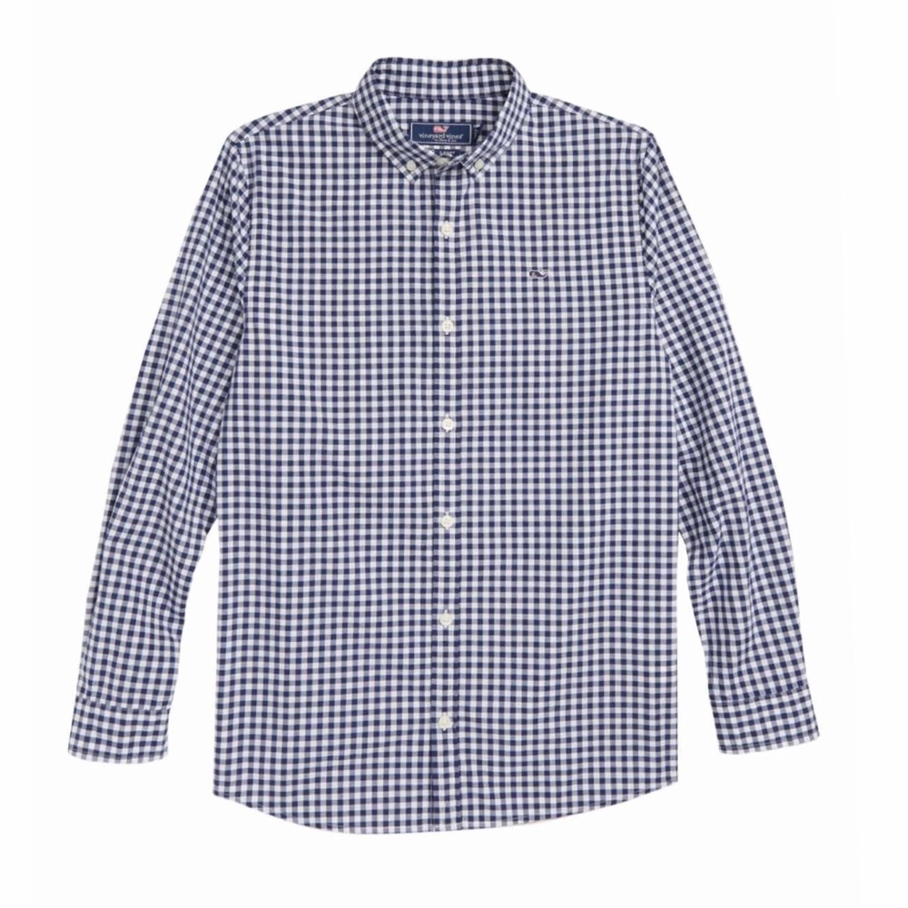 VINEYARD VINES Boys Checks Dress Shirt Gingham